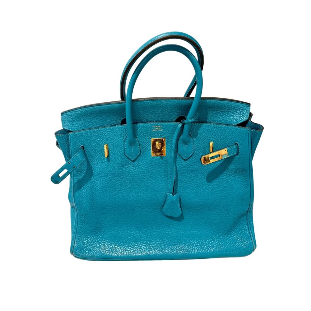 Hermès Birkin Turquoise Togo Gold Hardware Vintage